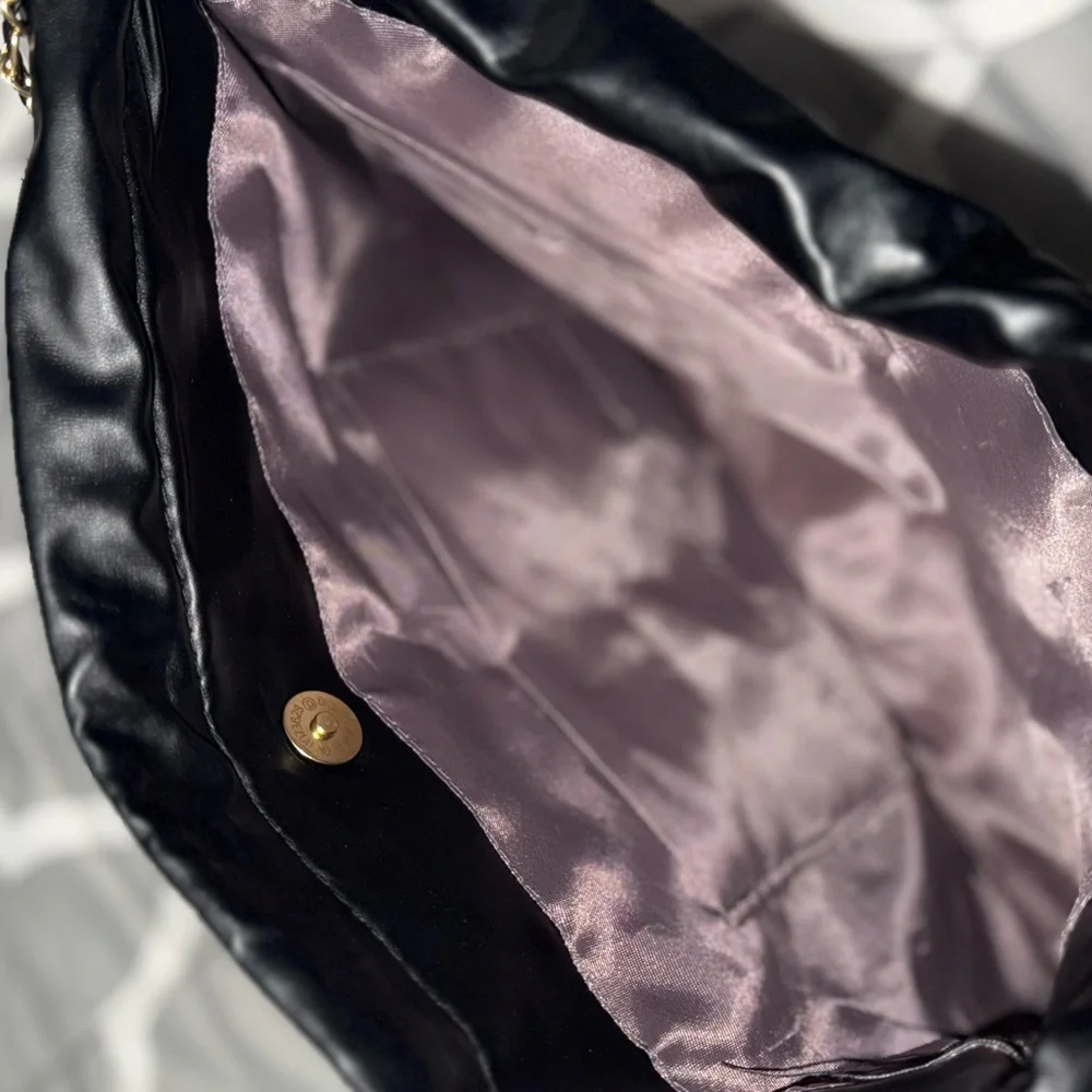 Elegant Black Women's Bag with Colorful Accents
